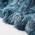 Miniatyrbilde 3 av 4: Dobbel Lag Lett Langhåret Røff Teppe Blå blå blue XL