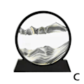 Miniatyrbilde 1 av 2: CZQIKEDA Bevegelig Sandbrett, 3D Dynamisk Rund Sand Svart One-size