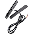 Miniatyrbillede 5 af 7: 6 LED 18W Hvid Ultra Tynd Undervogns Nødblink Hazard Strobe Advarselsbar Arbejdslygtebar til 12V - 24V Biler, Sikkerhedsblink 6 LED White