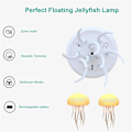 Miniatyrbillede 8 af 9: Jellyflow Lampe, Genopladelig Flydende Vandmandslampe, LED Bærbar RGB Gradient Vandmandslampe Stemmestyring