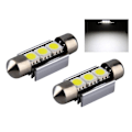Miniatyrbillede 1 af 5: C5W Canbus 36mm hvide 6000k LED projektører SV8.5 8 8 36mm Vita 6000k 2-pack