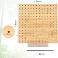 Miniatyrbild 2 av 5: Blockningsbräda, Blockningsbrädor för Virkning, Kvadratiska Blockningsbrädor för Stickning och Virkningsprojekt Handgjord Stickning med Träbas [kk] 14*14 holes