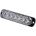 Miniatyrbillede 8 af 8: 6 LED 18W Gul Ultra Tynd Undervogns Nødblink Hazard Strobe Advarselslys Strip til 12V - 24V Bil, Sikkerheds Blinkende Beacon 6 LED Yellow