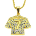 Pikkukuva 3 / 5: Jersey-kaulakoru miehille, Hip Hop Ronaldo No. 7 Jersey -kaulakoru