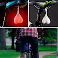 Pikkukuva 4 / 4: Pung Takavalo / LED-valo polkupyörään - Polkupyörän valo Red Röd