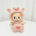 Miniatyrbild 2 av 2: 17cm Labubu dockkläder Labubu docka onepiece kläder är söta endast kläder utan dockor Pig clothes