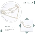 Miniatyrbillede 3 af 5: Boho Multi Lags Perle Armbånd Guld Ankelkæde Strand Perler Fodkæde Smykker til Kvinder og Piger