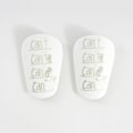 Miniatyrbillede 3 af 10: par børnefodboldbeskyttere XS Sort Sort Black XS