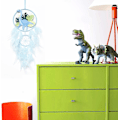 Miniatyrbild 5 av 5: Dinosaurie drömfångare för pojkar och flickor, drömfångare ljus väggdekor fjäder väggdekor Dino drömfångare barn gåva-Perfet blå Blue With light