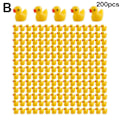 Miniatyrbilde 1 av 5: 100/200 stk Mini Gummibader Miniatyr Harpiks Andunger Gule Små D 200 stk gule 200 stk 200pcs yellow 200pcs