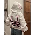 Miniatyrbilde 1 av 4: 2024 Mote-gensere med edderkopptrykk for menn og kvinner white XL