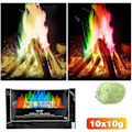 Miniatyrbild 1 av 5: Färgglad eld, färgglatt eldpulver, magiskt eldpulver, färgglad eld, färgglad flamfärgsförändrande pulverfest och Halloween och Chr 10 st