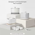 Miniatyrbilde 2 av 5: 12-pakning erstatningsfiltre for Dockstream trådløs vannfontene PLWF005/PLWF115/WF105, dyrefontene (FMY) WhiteBlack