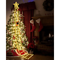 Miniatyrbild 5 av 5: LED-tomte, stege, ljusslinga, 1m 5LED utomhus julbelysning, 115 LED, ljusslinga, julgran, fönster, 8 lägen, uteplats, trädgård 1m5