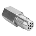 Miniatyrbillede 2 af 5: 4 stk. M18x1.5 iltsensoradapter i rustfrit stål O2-sensorforlænger O2-sensorforlængerstik biltilbehør Silver