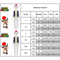Miniatyrbillede 5 af 5: Voksen Super Mario Bros 2 Toad Cosplay Fest Kostume Toppe+Bukser+Hat Outfit Sæt Gaver L