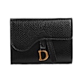 Pikkukuva 1 / 7: Naisten ylellinen korttikukkaro mini PU-lompakko monipuolinen pieni clutch-laukku Black2