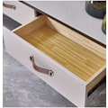 Miniatyrbilde 4 av 5: Set med 6 skinnhåndtak Vintage skinnmøbelhåndtak Cabine