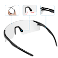 Pikkukuva 5 / 6: NRC Photochromic Pyöräilylasit Miesten Pyöräilylasit MTB Pyöräily Urheilu Aurinkolasit Polkupyörälasit Ulkoilulasit Gafas Ciclismo Type 7 Type 7 photochromic-1lens