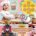 Miniatyrbild 5 av 5: Spiderman Superman kakformar söta form kakfondant bakning DIY-form 8 st/set