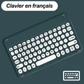 Pikkukuva 1 / 6: Langaton näppäimistö Apple Xiaomi Huawei Samsung Bluetooth-hiiri Ios Android Windows -järjestelmälle Pyöreät näppäinhatut Suuret akut French no mouse