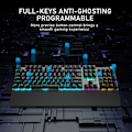Miniatyrbild 2 av 6: Aula F2088 Mekanisk Gaming Tangentbord Anti-Uppsning 104 Brun Blå Switch Blandad Bakgrundsbelysning Tangentbord För Spel Bärbar Datorn 108 blue switch English layout