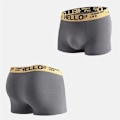 Miniatyrbild 4 av 6: 10Pcs / Mäns Underkläder Mode Underkläder Hög Sträck Boxer Shorts Andas Mjuka Mäns Shorts Comm Modable Plus Storlekl-4Xl ZC1 4XL