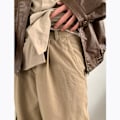 Miniatyrbild 4 av 6: 2024 Hösten Retro Brett Ben Grundläggande Stil Överaller Mäns Och Kvinnors Lös Tappered Khaki Casual Byxor Khaki XXL