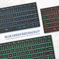Miniatyrbild 5 av 6: Rii Bluetooth Tangentbord X9, Trådlös Tangentbord Med Rgb Bakgrundsbelysning, Case För Ipad, Ipad Pro, Ipad Mini, Ipad Air,Tablet, Ytan,Pc English