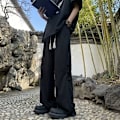 Pikkukuva 3 / 4: Uudet Kiinalaiset Style National Style Housut Miesten Tide Spring Fashion Brand Trend Casual Housut Miesten Leveät Lahkeet Suorat Housut Kesäohut Apricot XL