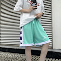 Miniatyrbillede 4 af 5: Mænds Sport Shorts Sommer Amerikanske Tynde Basketball Shorts Casual Femte Bukser Trendy Løs Mode Mærke Store Trunks Pink L