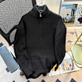 Miniatyrbild 6 av 6: Halv Blixtlås Tröja Mäns Vinter 2023 Nya Aprikos Färg Knitwear Koreansk Stil Idle Style Mångsidig Casual Casual Case Plåtta Green L