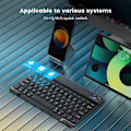 Miniatyrbillede 4 af 6: Bluetooth Trådløst Tastaturmus Til Ios Android Windows Tablet Til Ipad Air Mini Pro Spansk Koreansk Portugal Russisk Tastatur combination English