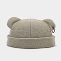 Miniatyrbild 9 av 9: New Street Fashion Mäns Björn Öron Yupi Kinesiska Hyresvärden Kvinnors Trendiga Koreanska Stil Iron Hoop Hip Hop Bri Bri. Melon Hudhatta Khaki M（56-58cm）