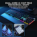 Pikkukuva 4 / 6: Aula F2088 Mekanisk Gaming-tangentbord Anti-Ghosting 104 Brun Blå Switch Blandad Bakgrundsbelysning Tangentbord För Spel Bärbar Datorn 108 blue switch English layout