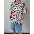 Pikkukuva 2 / 4: Havaijin ruusu lyhythihainen paita miehille, amerikkalainen retro-design, trendikäs merkki, Ruan Handsom puolihihainen ranta-paita, trendikäs Red XL