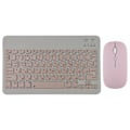 Pikkukuva 5 / 6: Bluetooth Trådlös Ryska Spanska Koreanska Tangentbordsmus För Ipad Xiaomi Mipad Samsung Huawei Matep Add Tablet Bärbar Dator Ios Androidname White Spanish