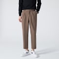 Pikkukuva 3 / 6: Syksyn ja talven villahousut miehille, Slim Fit, All-Matching-housut, rento housut, korealainen tyyli, suorat, säännölliset leikkaukset, pienet pukuhousut Coffee 29