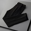 Miniatyrbild 2 av 4: Is Silk Beskärda Byxor Vår Fritid Mäns Trendig Ankel Längd Byxor Kostym Rak 2023 Ny Sommar Dräkt Byxor Kläder För Män Dark Gray 31