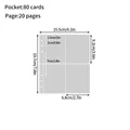Miniatyrbillede 1 af 6: Skakbræt Gitter A5 Fotokort Binderkort Opbevaringsbog 4 Gitter Indre Side Kpop Idol Kort Opbevaringsalbum Photocard Supp Lyd 20PCS inner page