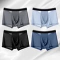 Pikkukuva 1 / 6: 4/8 kpl Mesh Mukavat Pehmeät Shortsit Miehet Plus 5Xl 4pcs-A  Black XXL