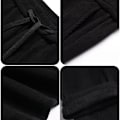 Miniatyrbillede 4 af 5: Efterår og vinter Corduroy Mænds Casual Bukser Lige Løs Længde Fløjl Bukser Tyk Midaldrende Fader Spor Sved Bukser Black 4XL