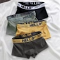 Miniatyrbild 4 av 6: 5Pcs Män Underkläder Man Boxers Sexiga Underkläder Bekväm Andningsbart Mode Pojkar Trosor Underkläder Boxershos Män 2IN1-B XXXL(75-90KG)