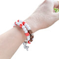 Pikkukuva 5 / 11: Jingdezhen Ten Yuan 3 Sträng Explosiv Brand Keramiska Armband Porslin Pärlor Armband Handgjorda Keramiska Smycken Nationella Smycken Slätt Light Yellow