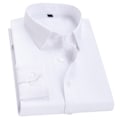 Pikkukuva 5 / 10: Kevät ja syksy valkoinen paita miehille pitkähihainen trendikäs business slim-fit korealainen tyyli tyylikäs paita ammatillinen mekko miesten paita trendikäs Wine Red XL