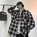 Miniatyrbild 3 av 5: Lätt Mogen Plaid Ull Överalls Handsom Man Korean Style Trendy Jacket För Tonåringar Män Höst Och Vintern Apricot M