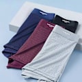Pikkukuva 3 / 6: 5 kpl / Miesten alusvaatteet Kesä Ice Silk Alusvaatteet Plus Koko Alushousut Viileä Hengittävä Seksikkäät Bokserit Alushousut Mesh Mukavat Alusvaatteet L-5Xl 5PiecesMultiB 4XL