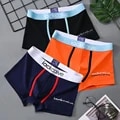 Miniatyrbild 1 av 6: Mäns Underkläder Boxers Bomull Underkläder Hane Sexiga Trosor Andas Bekväm Man Boxer Shorts Tryckt U Cone Vex Underkläder 8058-3 XL(60-70kg)