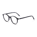 Pikkukuva 7 / 8: Uusi Retro Rice Nail Optiset Lasit Kehys Korkealaatuinen Sense Pyöreä Kehys Tavalliset Lasit Aste Myopia Tasaiset Lasit Kehys Tukku C1 Bright Black Frame/Red Toe Plank Material Frame