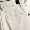 Miniatyrbild 4 av 10: Sommar Mäns Kostym Shorts Rak Casual Byxor Koreansk-Stil Slim-Fit Fem-Punkter Byxor Hong Kong-Style Hangout Japansk-Stil Trendiga Byxor Dark Gray 31